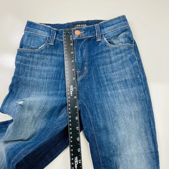 J Brand Alana High Rise Crop Jeans In Volatile Blue Size 24 - Picture 10 of 12